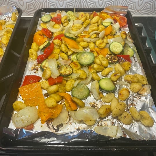 Meatless Friday Gnocchi with Pesto and Veggies